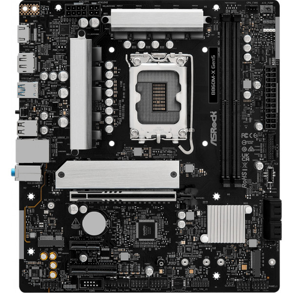 AsRock B860M-X GEN5 (1851/B860, 2*DDR5, PCIex16, HDMI/DP, 4xSATA, 2xM.2, 2.5Glan, 7.1ch, mATX)