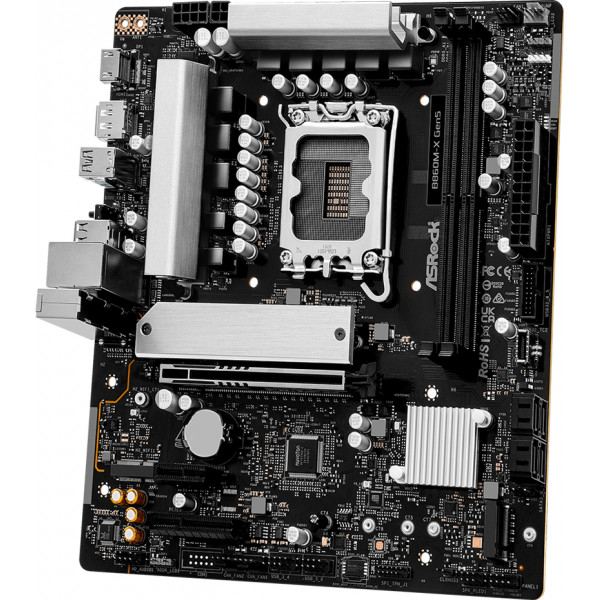 AsRock B860M-X GEN5 (1851/B860, 2*DDR5, PCIex16, HDMI/DP, 4xSATA, 2xM.2, 2.5Glan, 7.1ch, mATX)
