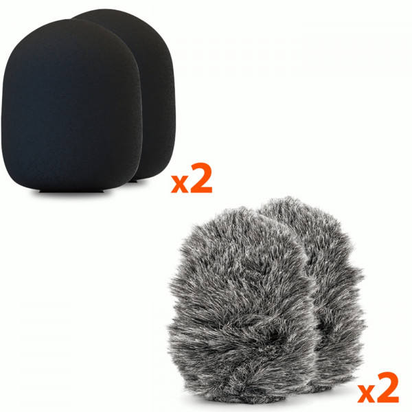 Бездротовий петличний мікрофон Media-Tech USB-C/Lightning 2-Pack Micro-Mic Duo MT416 Black