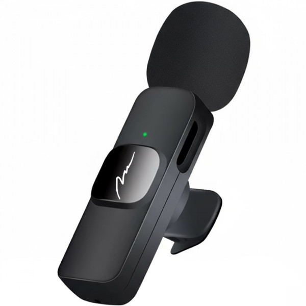 Бездротовий петличний мікрофон Media-Tech USB-C/Lightning 2-Pack Micro-Mic Duo MT416 Black