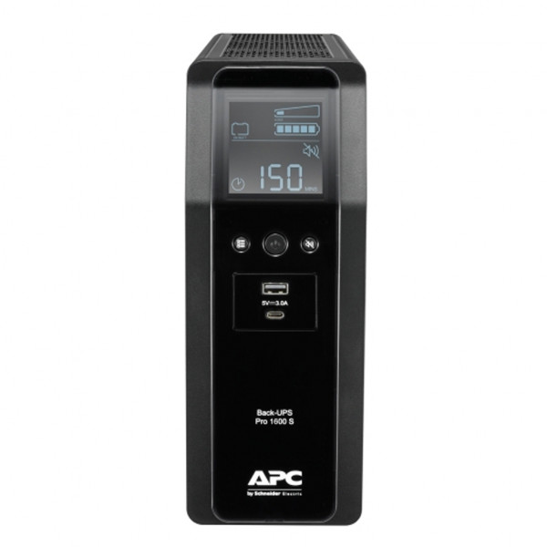 ДБЖ APC Back UPS Pro BR 1600VA, Sinewave,8 Outlets, AVR, LCD interface