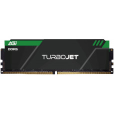 DDR5 16Gb 6000MHz AGI TURBOJET Black Heatsink Green lightbar, Retail
