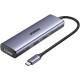 Док-станція USB3.0 Type-C -> DP4K60Hz/3xUSB-А /2xType-C/100W 5-in-1 CM511 Ugreen