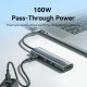 Док-станція USB3.0 Type-C -> HDMI 4K30Hz /USB 3.0/USB 2.0/Type-C 2.0/ PD 100W Hub 5-in-1 Vention