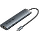 Док-станція USB3.2 Type-C -> HDMI 4K60Hz/USB 3.0/USB2.0/RJ45/SD/TF/PD 100W Hub 8-in-1 Vention