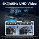 Док-станція USB3.2 Type-C -> HDMI 4K60Hz/USB 3.0/USB2.0/RJ45/SD/TF/PD 100W Hub 8-in-1 Vention
