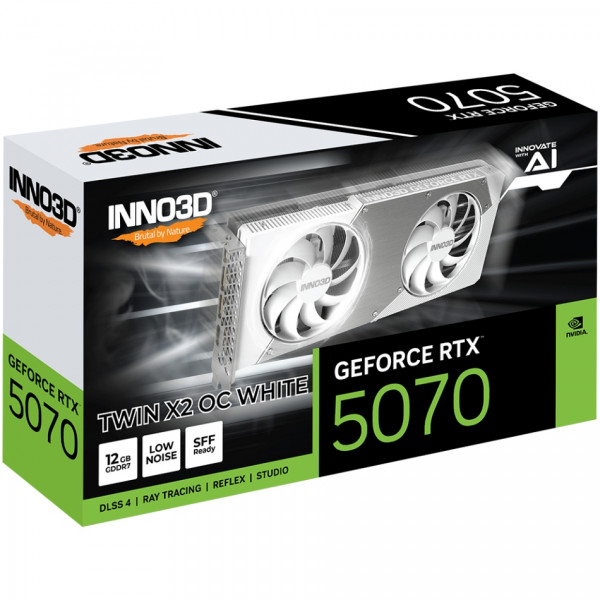 GeForce RTX5070 Inno3D TWIN X2 OC WHITE, 12GB GDDR7, 192bit, PCI Express 5.0