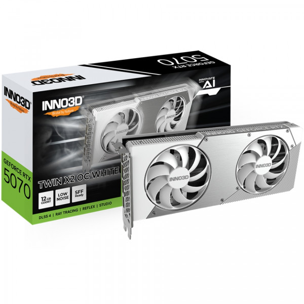 GeForce RTX5070 Inno3D TWIN X2 OC WHITE, 12GB GDDR7, 192bit, PCI Express 5.0
