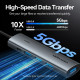 Хаб USB 3.0 Type-C -> 4xUSB 3.0/1xUSB-C, 5Gbps, Black Vention