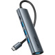 Хаб USB 3.0 Type-C -> 4xUSB 3.0/1xUSB-C, 5Gbps, Black Vention