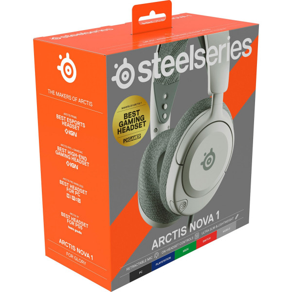 Ігрова гарнітура SteelSeries Arctis Nova 1 White MultiPlatform