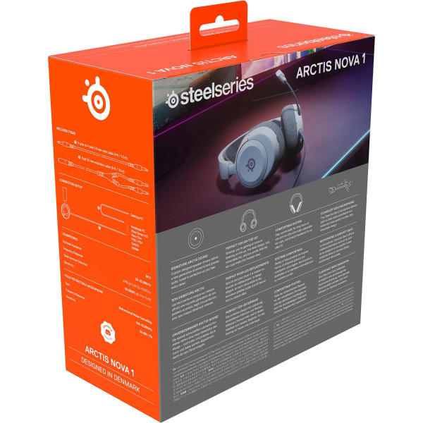 Ігрова гарнітура SteelSeries Arctis Nova 1 White MultiPlatform