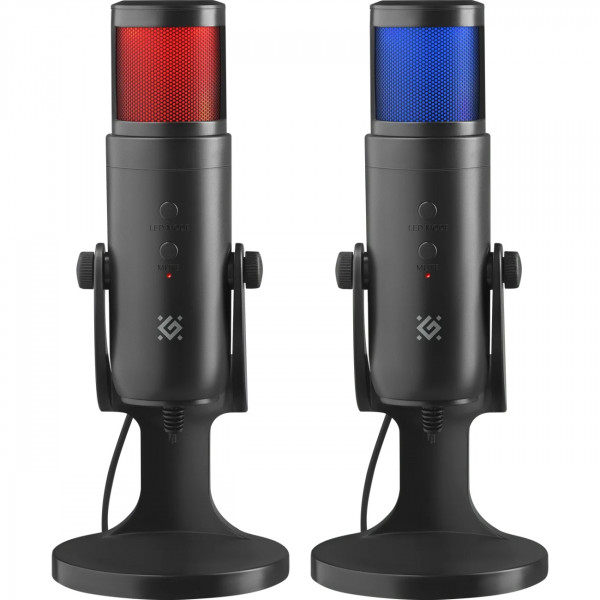Ігровий стрім мікрофон Defender Galactar GMC 250 USB, LED, 1.5 м