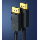 Кабель DisplayPort M - M V1.2 Cable 4K@60Hz; 2K@144Hz 2m DP102 чорний UGREEN