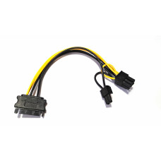 Кабель живлення для відеокарти 6/8-pin to SATA M, 0.2м