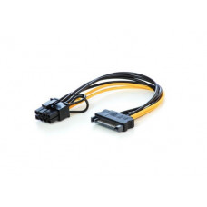 Кабель живлення для відеокарти 6/8-pin to SATA M, 0.2м