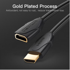 Кабель HDMI M - F (подовжувач), 1.0 м, V2.0, 4K 60Hz PVC Vention