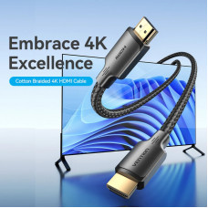 Кабель HDMI M - M, 12.0м, V2.0 4K 30Гц обплетення Vention