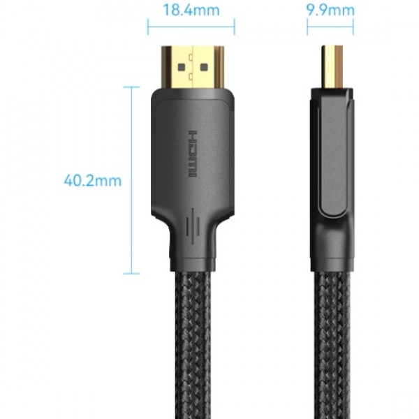 Кабель HDMI M - M, 12.0м, V2.0 4K 30Гц обплетення Vention