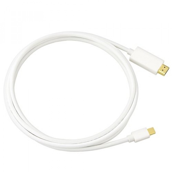 Кабель Mini DisplayPort - HDMI M/M 1.8м білий