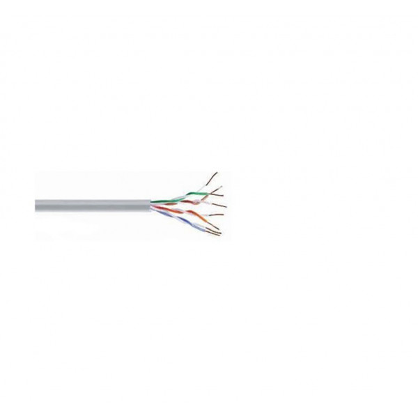 Кабель UTP Cat-5e Fibrain PVC (пометрово), сірий