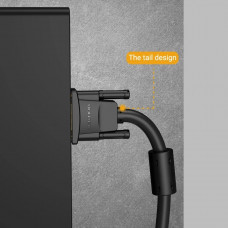 Кабель VGA 15M-15M, 1.0м, з ферритами, чорний Vention