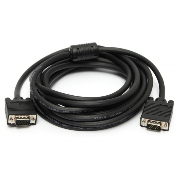 Кабель VGA 15M-15M, 5.0 м з феритами, екранований