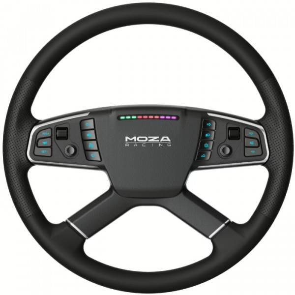 Кермо MOZA Racing TSW Truck 40cм.,14 кн. RGB, чорне