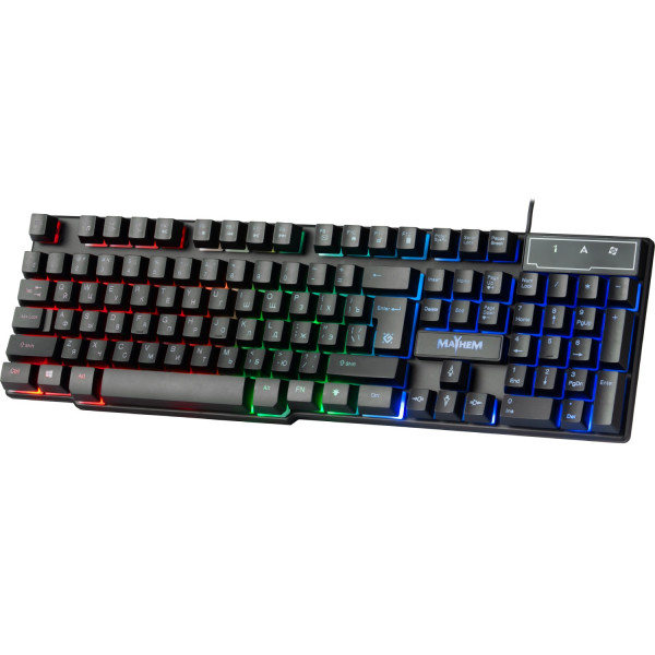 Клавіатура ігрова Defender Mayhem GK-360DL UA RGB,19 Anti-Ghost