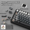 Клавіатура ігрова механічна Attack Shark X85PRO 82кл. RGB, Wireless, Moonlit Night