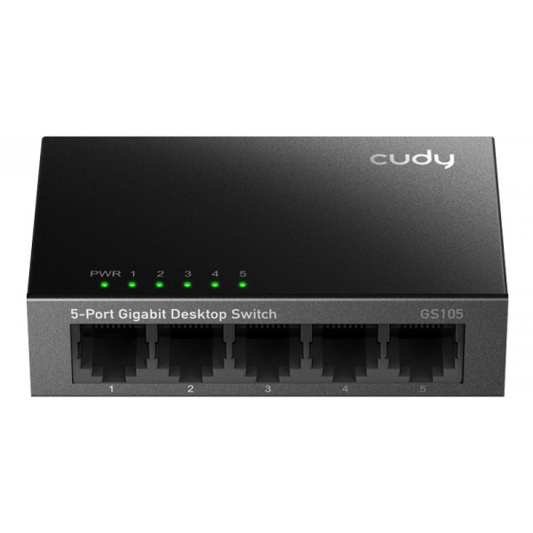 Комутатор Cudy GS105, 5 портовий Gigabit Metal Desktop Switch