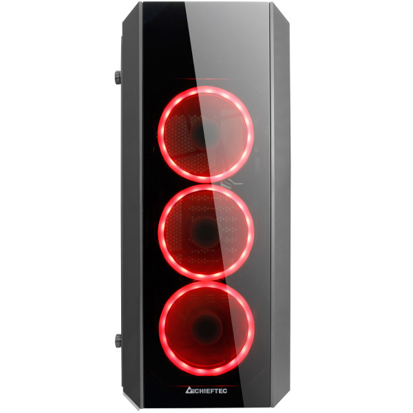 Корпус Chieftec SCORPION II GL-02B-OP ATX, без БЖ, Black