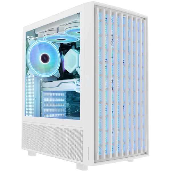 Корпус Modecom BREEZE WHITE USB 3.0x2 USB-Cx1 ARGB 4x140mm fans без БЖ ATX