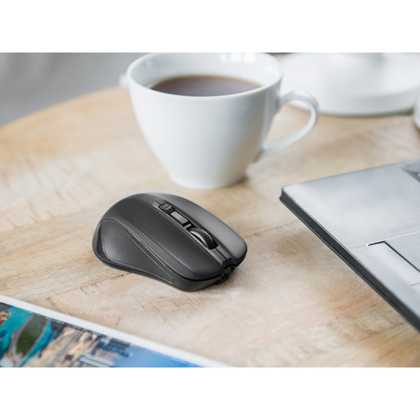 Мишка Modecom MC-WM9.1, бездротова, 4кн., 1600dpi, чорна