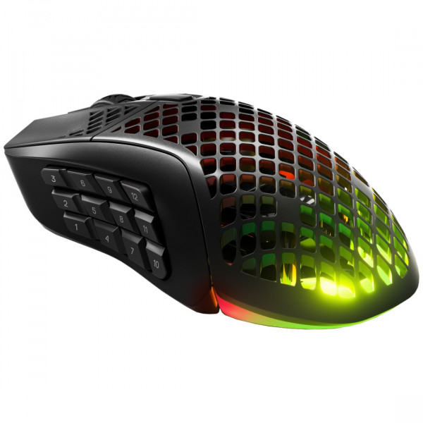 Мишка SteelSeries Aerox 9 Wireless RGB, 18000dpi., 18кн. Black