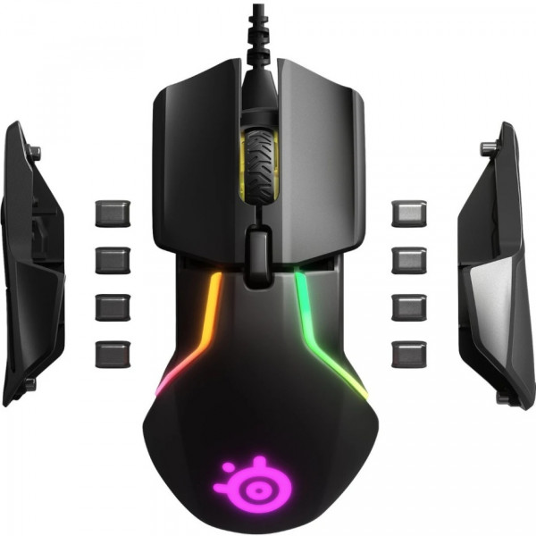 Мишка SteelSeries Rival 600, RGB, 12000dpi., 7кн., Dual Sensor, чорна