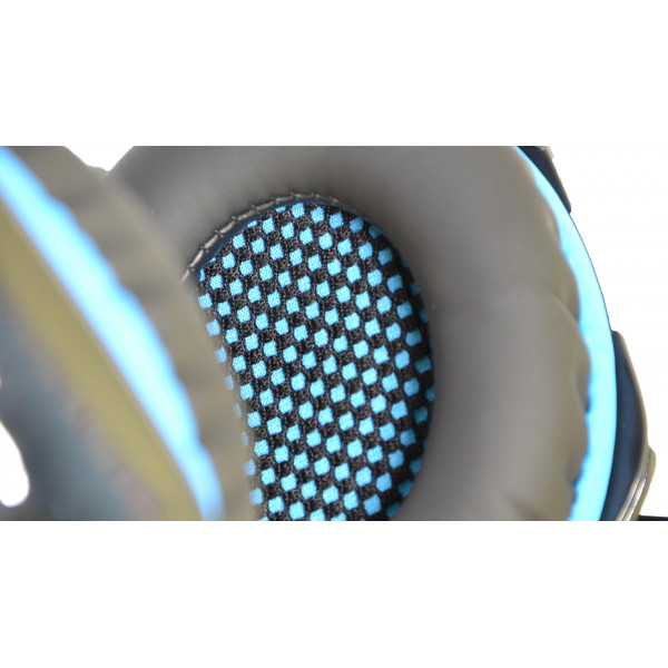 Навушники з мікрофоном Microlab G6 black+blue