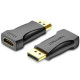Перехідник DisplayPort M -> HDMI F, v.2.0 4K 60Hz PVC Vention