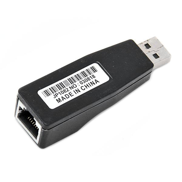Перехідник USB 2.0 Type-A -> Ethernet RJ45 100Mb чорний RTL