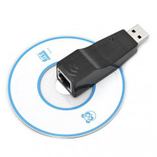 Перехідник USB 2.0 Type-A -> Ethernet RJ45 100Mb чорний RTL