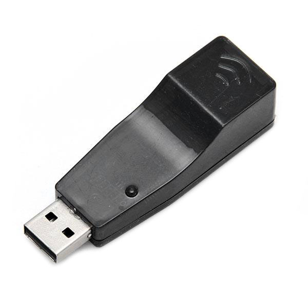 Перехідник USB 2.0 Type-A -> Ethernet RJ45 100Mb чорний RTL