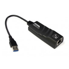 Перехідник USB 3.0 Type-A -> Ethernet RJ45 1000Mb Realtek RTL чорний