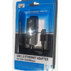 Перехідник USB 3.0 Type-A -> Ethernet RJ45 1000Mb Realtek RTL чорний