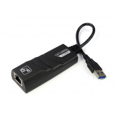Перехідник USB 3.0 Type-A -> Ethernet RJ45 1000Mb Realtek RTL чорний