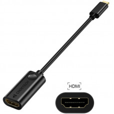 Перехідник USB 3.1 Type-C M - HDMI F, 0,15m 4K 60Hz Choetech чорний