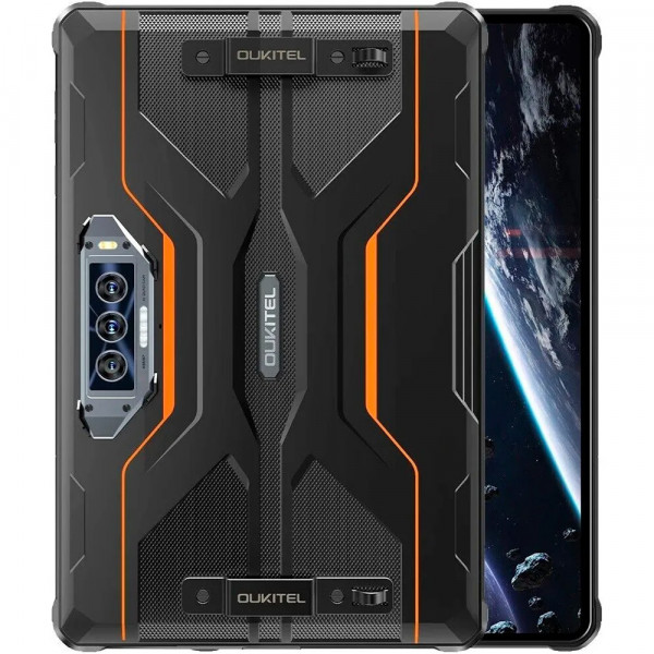Планшет Oukitel RT8 11" FHD+ /6GB/256GB/ G99 /20000mAh/48+32Мп Night/IP69K/NFC/LTE Orange з тримачем