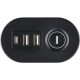 Power filtr 1,5м IOIO SL3000, 1.5м, чорний (3 зах роз + 2 порти USB-A та 1 порт USB-C)