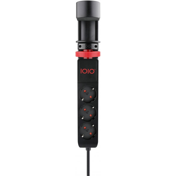 Power filtr 1,5м IOIO SL3000, 1.5м, чорний (3 зах роз + 2 порти USB-A та 1 порт USB-C)