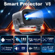 Проєктор H96 MAX V8 LED LCD HD 180AL 16:9 CPU:RK3566 1G/8G Android 12.0 WiFi6 BT сірий