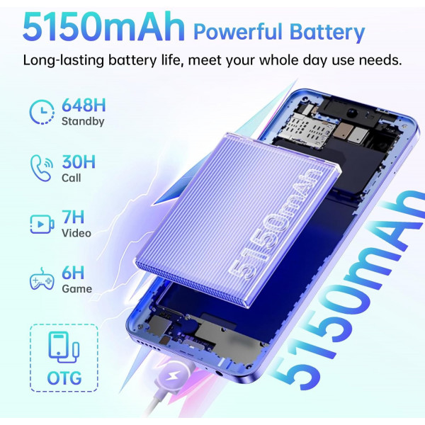 Смартфон Oukitel C65 6.7" HD+ /4GB/128GB/ T606 /5150mAh/ 50+8Мп/ Gold